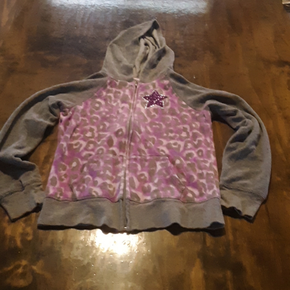 Justice zip up coat